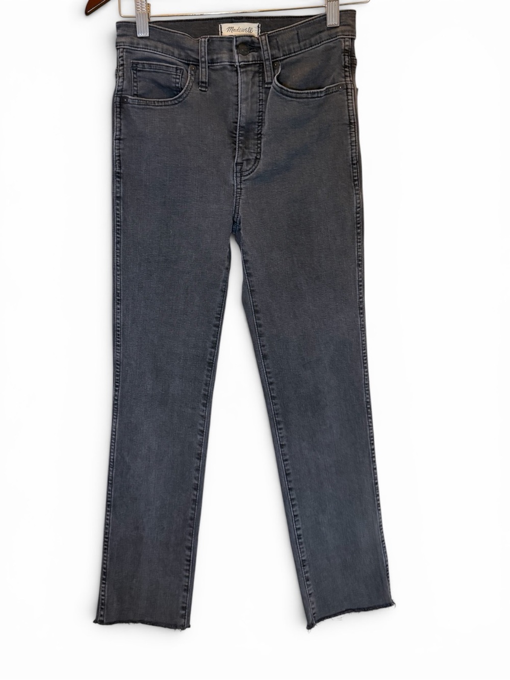 Madewell Stovepipe Jeans in Washed Black